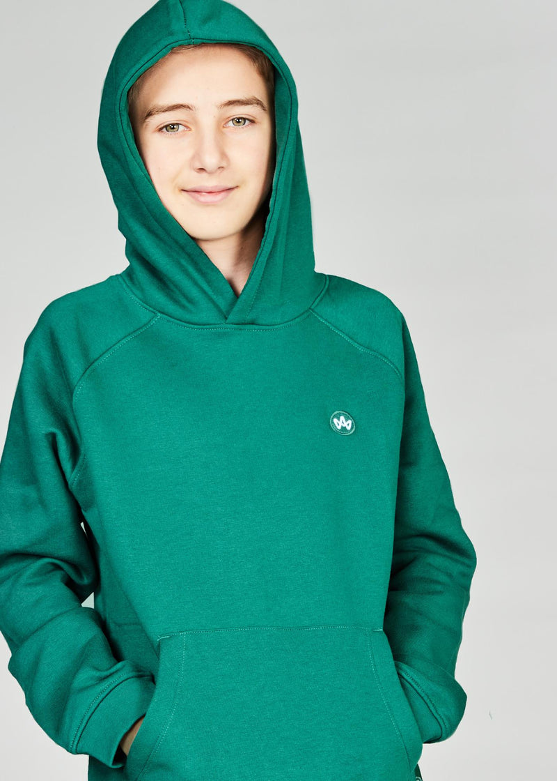 Kronstadt Kids Lars Kids Organic/Recycled hoodie Sweats - kids Mallard Green