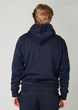 Kronstadt Lars hoodie af økologisk bomuld og genanvendt polyester. Sweat Navy