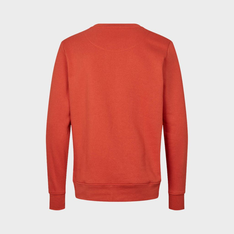 Kronstadt Lars sweatshirt af økologisk bomuld og genanvendt polyester Sweat Burned Orange