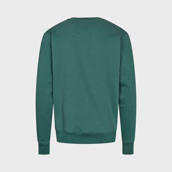 Kronstadt Lars sweatshirt af økologisk bomuld og genanvendt polyester Sweat Mallard Green