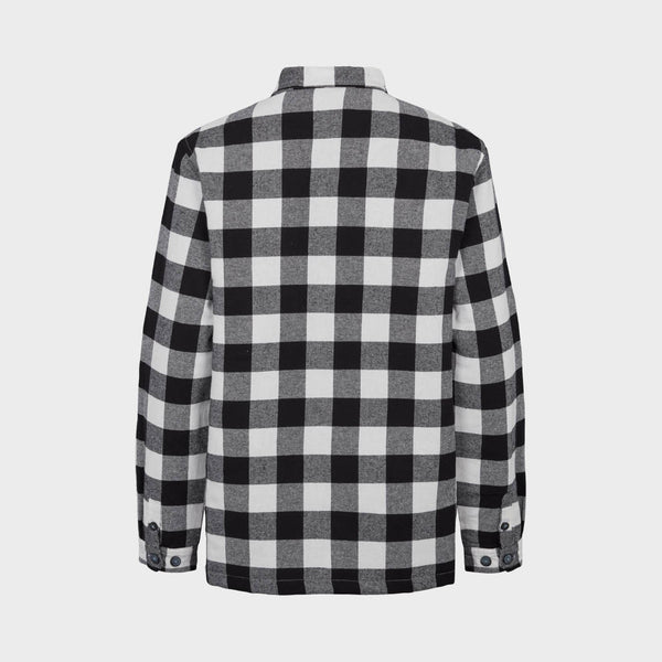 Kronstadt Kids Ramon Flannel check 10 quilt overshirt Overshirts Black / White