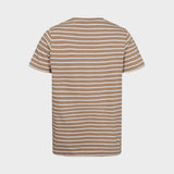 Kronstadt Kids Timmi Kids Organic/Recycled striped t-shirt T-shirts - kids Desert Sand/White