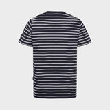 Kronstadt Kids Timmi Kids Organic/Recycled striped t-shirt T-shirts - kids Navy / White