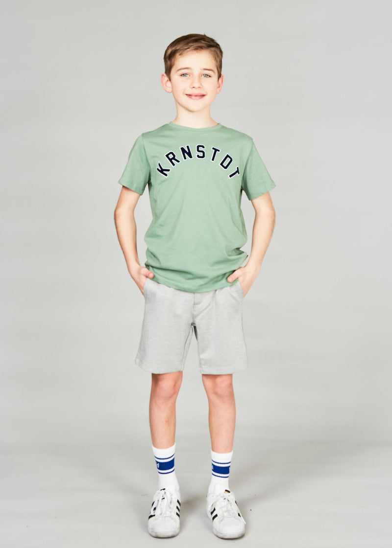 Kronstadt Kids Timmi Organic/Recycled flock print tee T-shirts - kids Ivy Green
